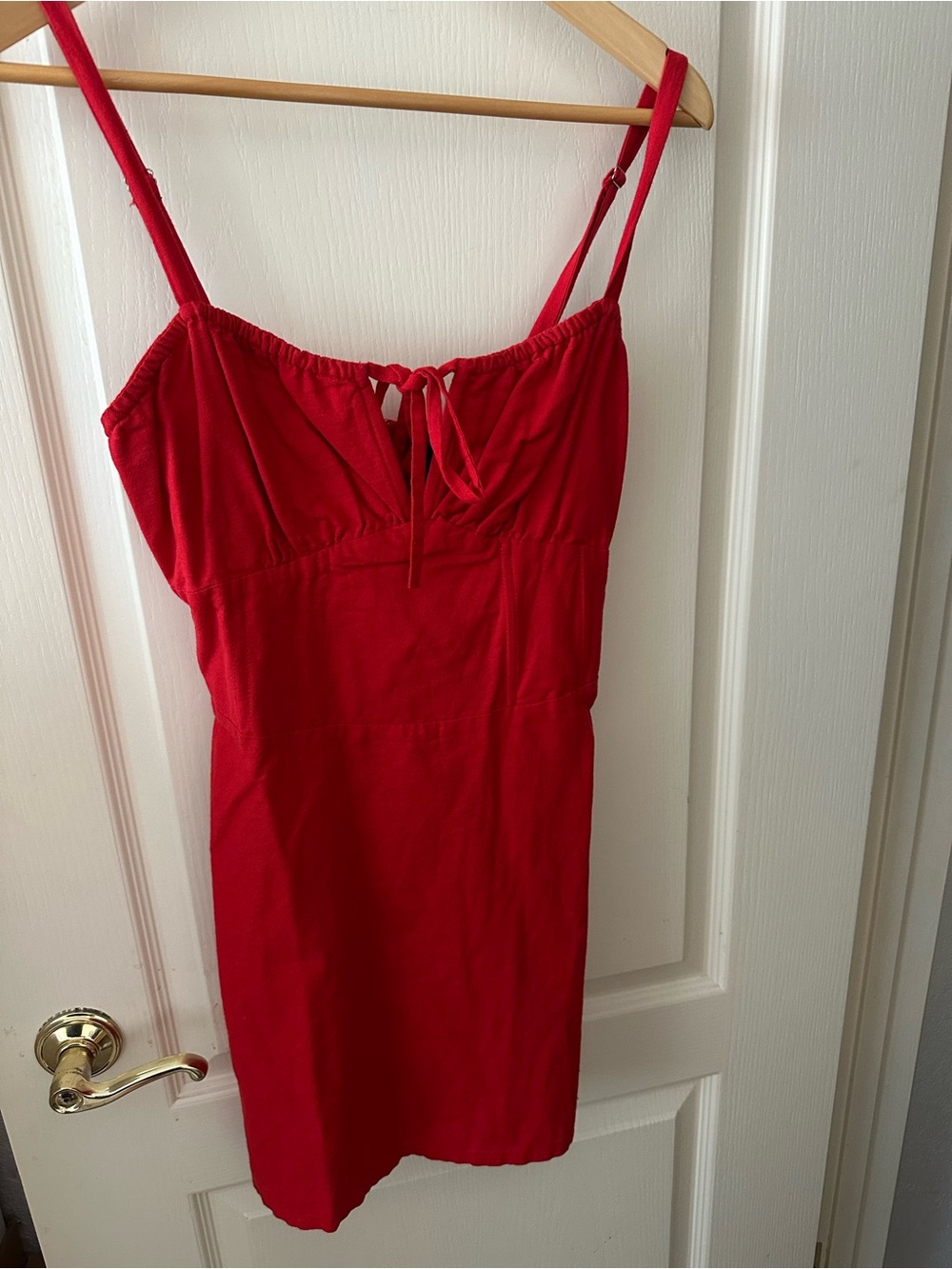 Women’s Red Linen Short dress